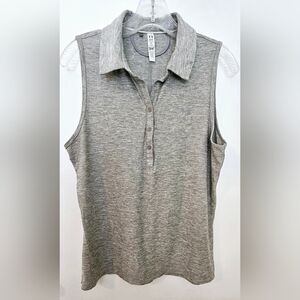 Under Armour Heat Gear Fitted Sport Tops Women's Trading Tank Top Gray Size L